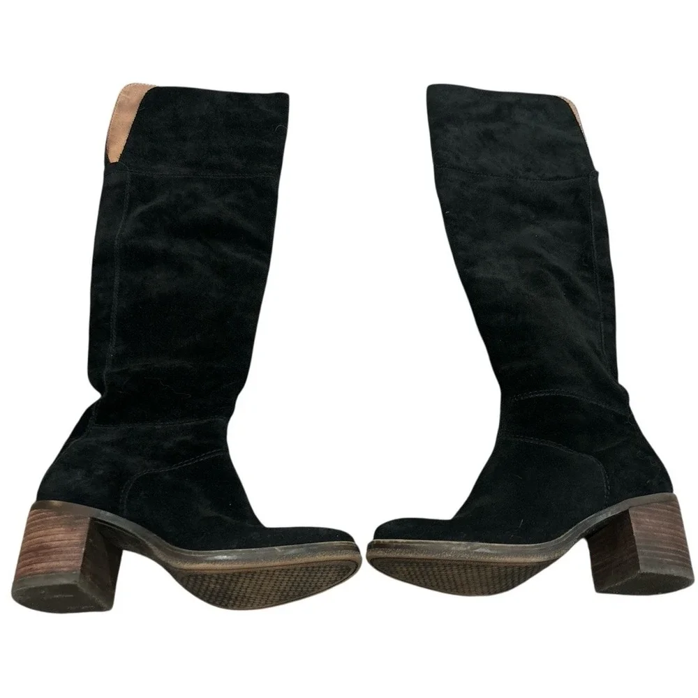 Lucky Brand‎ Ramsden Over-The-Knee Boot Size 6.5 Black Suede EUC